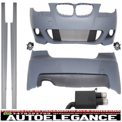 m-technik complete body kit without pdc twin sport exhaust system suitable for bmw e60 2003-2010