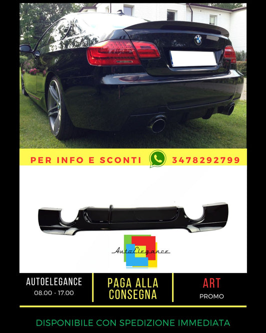 ✨DIFFUSORE NERO LUCIDO ADATTO PER BMW 3 E92 E93 2007-2013✨