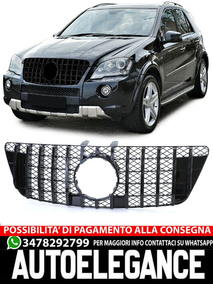 Griglia Terminale Nera Lucida aftermarket compatibile con Mercedes Classe M W164 Mopf 08-11
