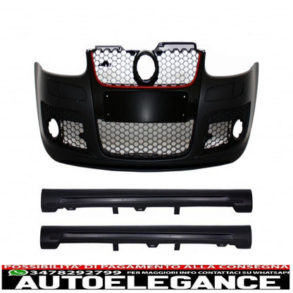 front bumper suitable for vw golf mk 5 v golf 5 (2003-2007) gti design with side skirts 