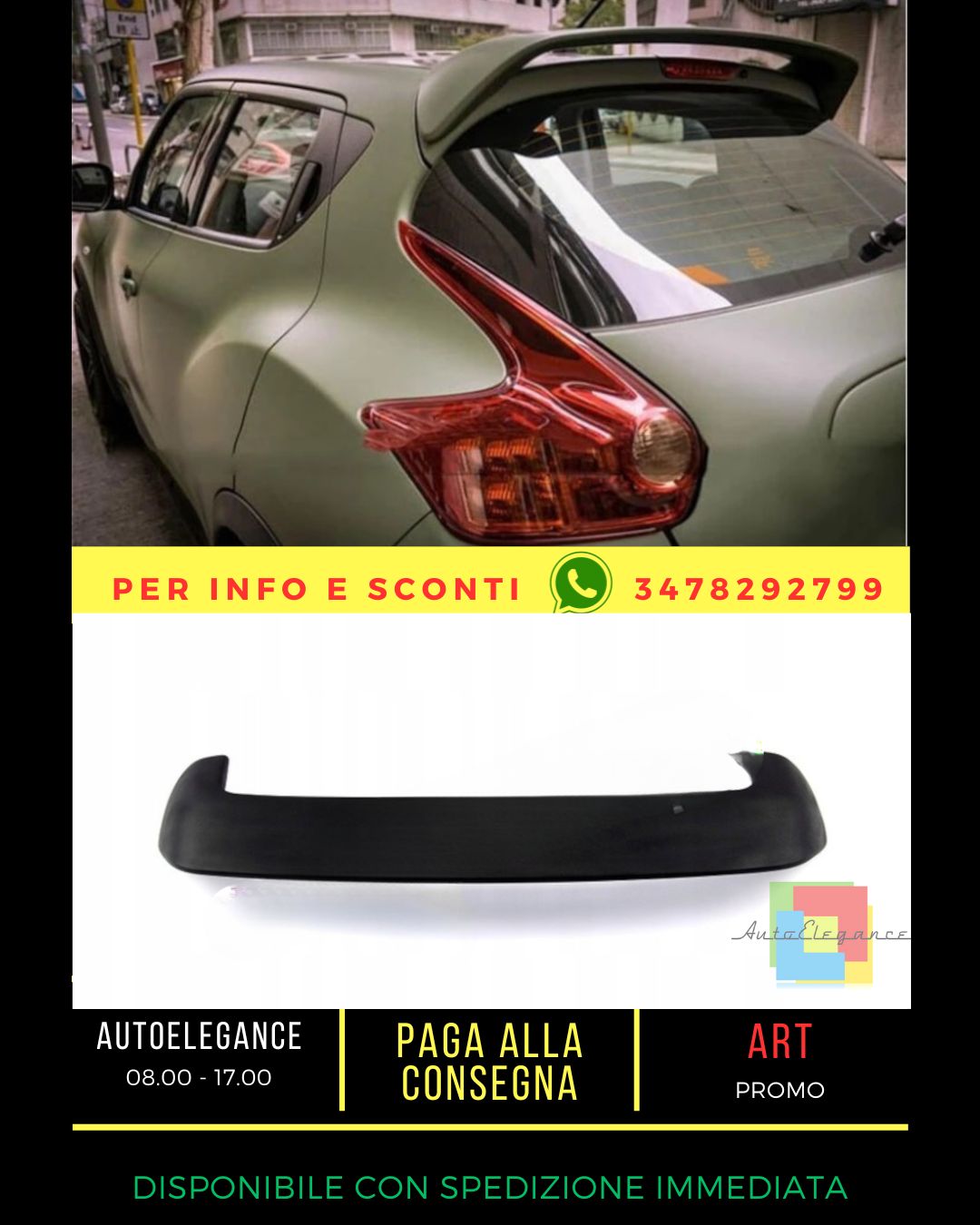 ⭐SPOILER ADATTO PER Nissan JUKE 2010-2017⭐