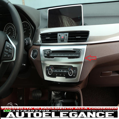 Chrome frame panel radio climate control for bmw x1 f48 - show original titleoriginal textchromrahmen blende radio climate control für bmw x1 f48