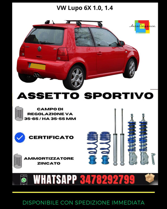 🔥Assetto sportivo PER VW Lupo 6X 1.0, 1.4, 1.4 16V, 1.6GTi 1999+🔥