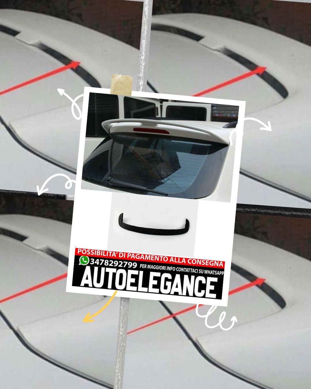 SPOILER adatto per VW TIGUAN 2007-2016