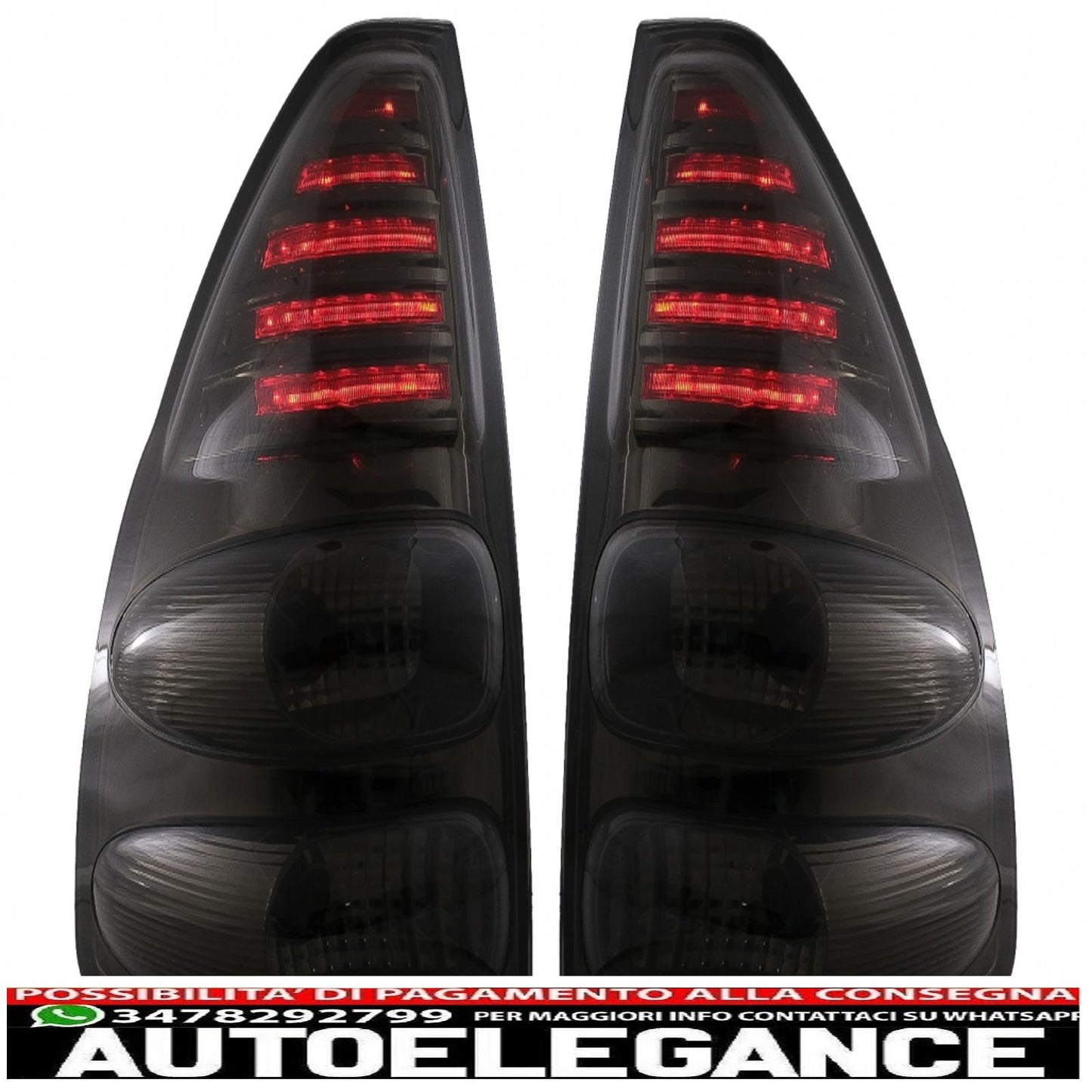 LED rear lights suitable for toyota land cruiser fj120 (2003-2008) smoke