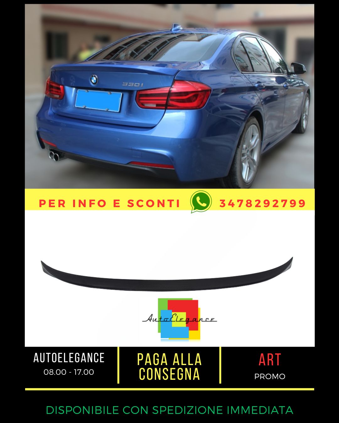 ✨SPOILER SUITABLE FOR BMW 3 F30 2011-2018 Sedan✨
