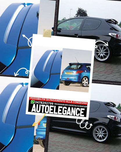 SPOILER ADATTO PER PEUGEOT 206 STYLE GTI ( 1998-2009 )