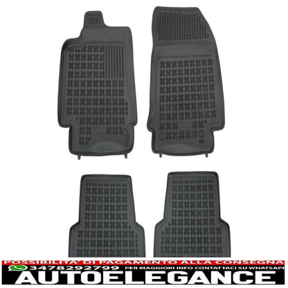 Black mat suitable for renault laguna iii 10/2007-2015
