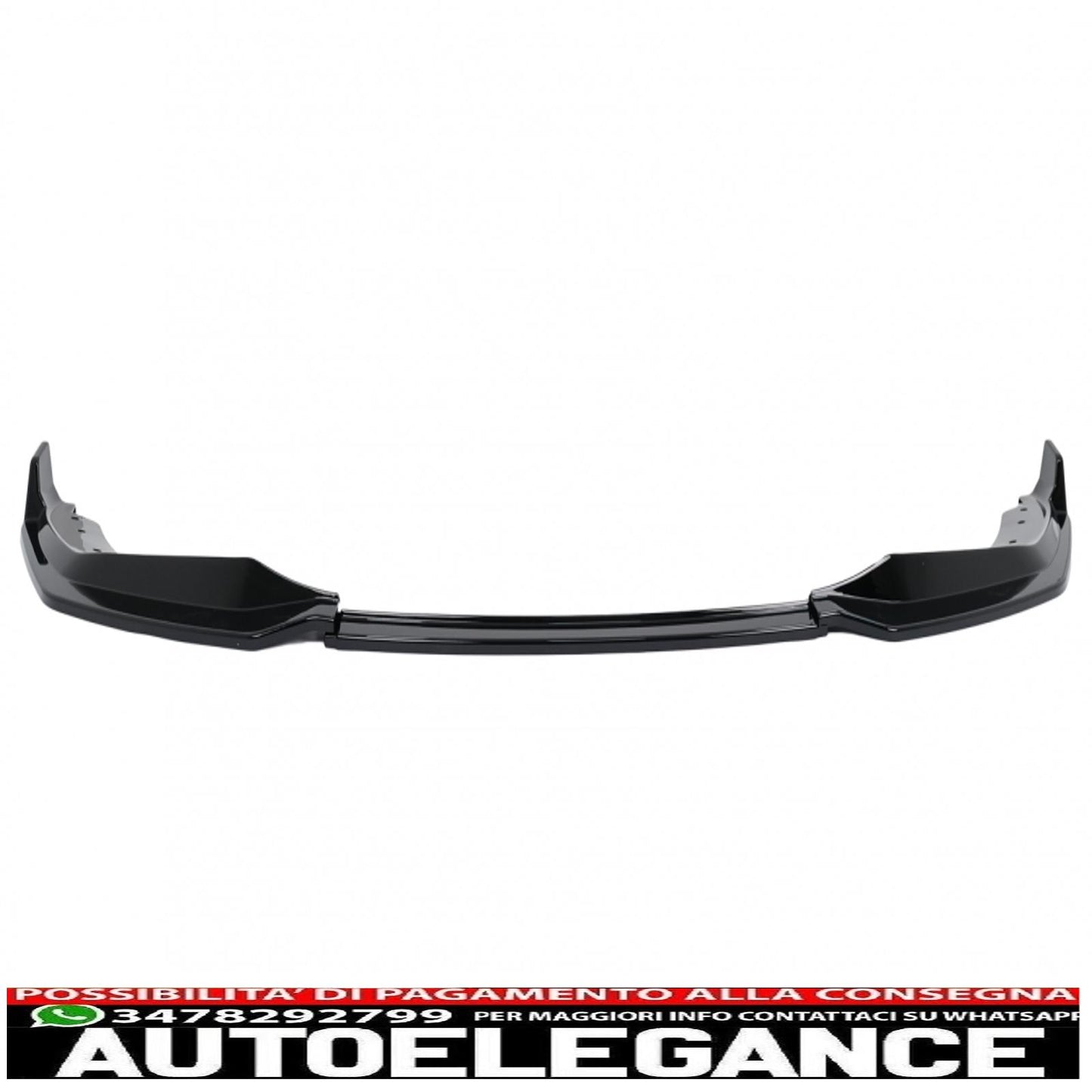 Front Bumper Spoiler Lip Fit For BMW 3 Series G20 Sedan G21 Touring (2018-2022) M Sport Piano Black 