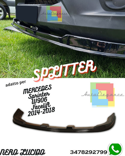 Front Splitter MERCEDES Sprinter W906 Facelift 2014-2018 With TÜV ABE 