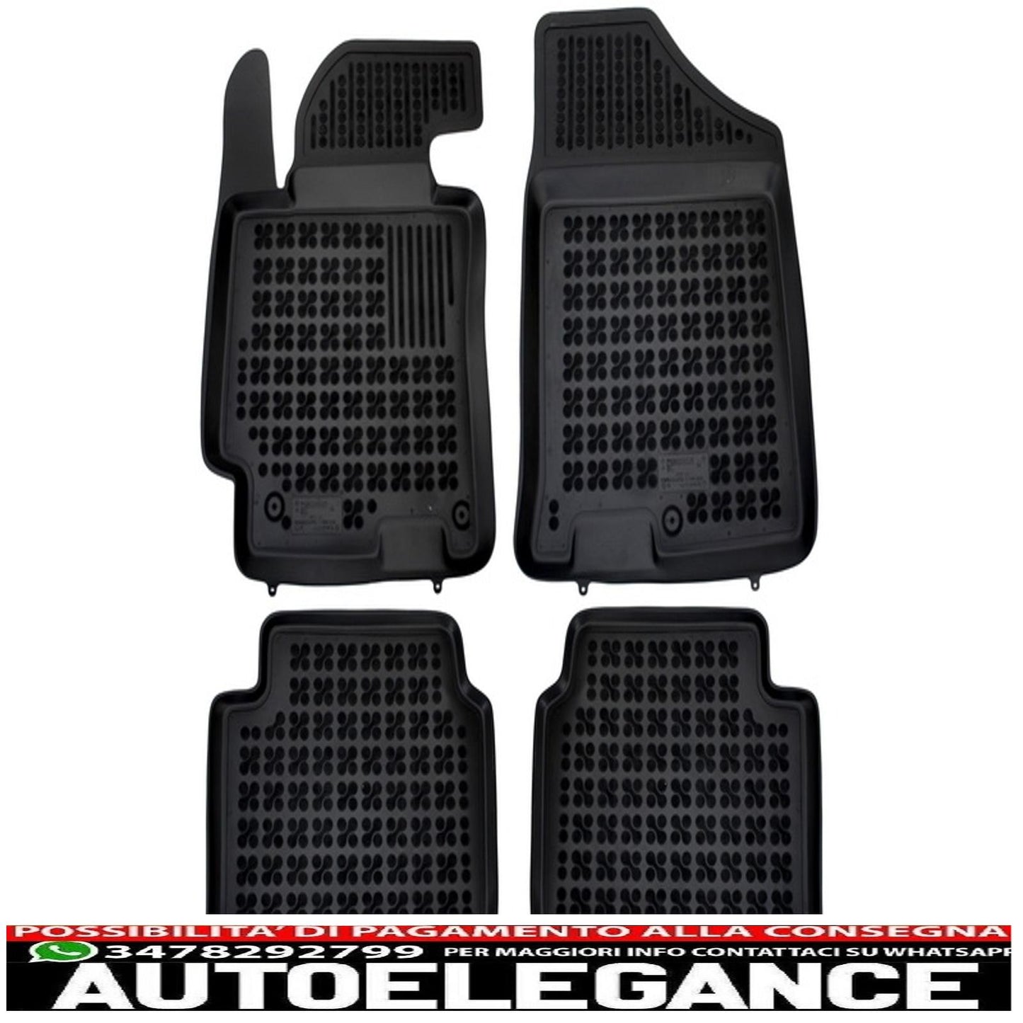 Rubber mats suitable for Hyundai Elantra V &amp; VI (2010-up)