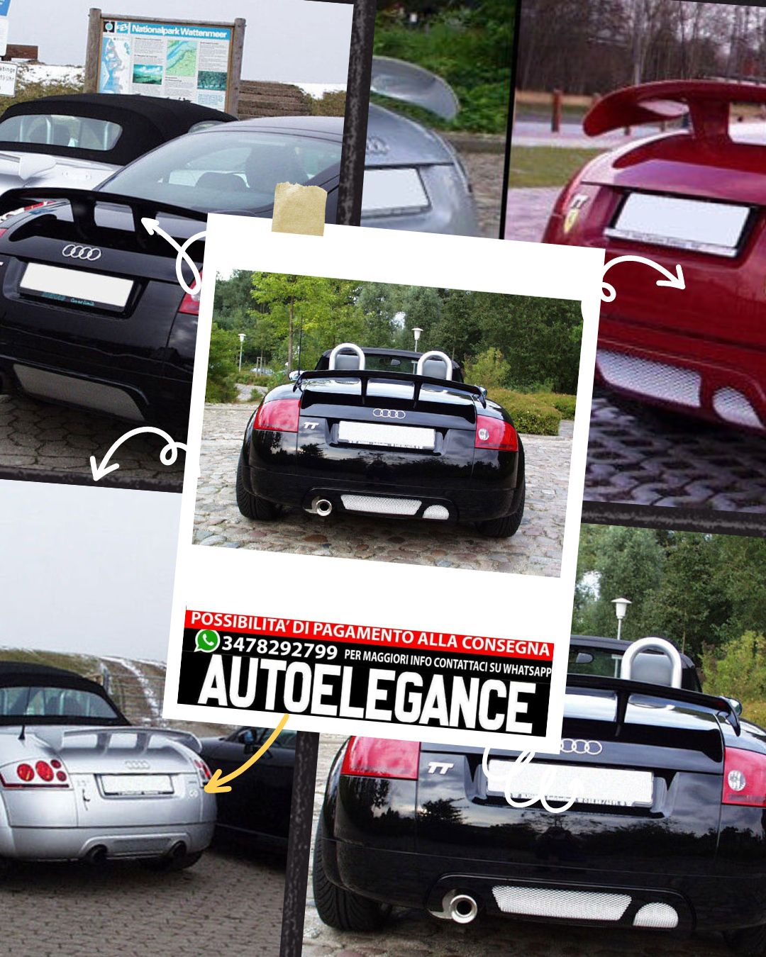 SPORT REAR SPOILER FOR AUDI TT 8N (1999-2006) 