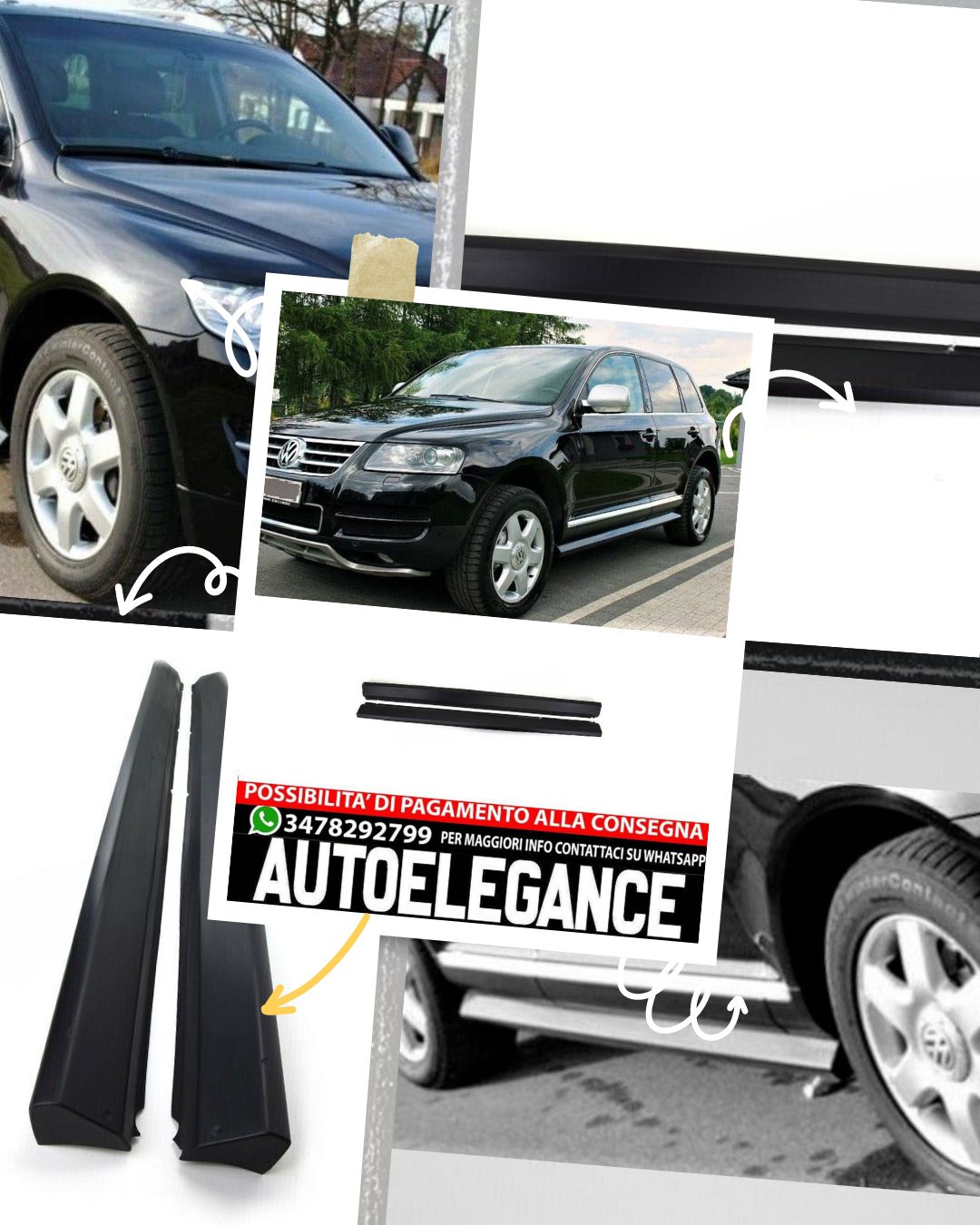 MINIGONNE adatti per VW TOUAREG 2002-2010
