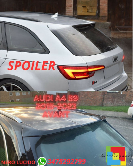 ✨GLOSSY BLACK SPOILER SUITABLE FOR Audi A4 B9 2015-2023 AVANT✨ 
