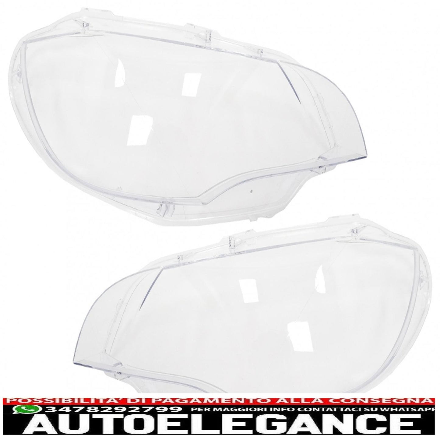 Headlight Lens Glasses Suitable for BMW X6 E71 (2008-2012) 