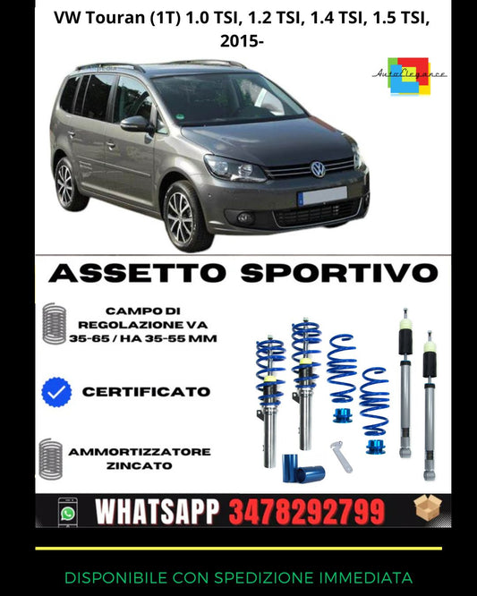 🔥Assetto sportivo per VW Touran (1T) 1.0 , 1.2 , 1.4 , 1.5 TSI, 2015🔥