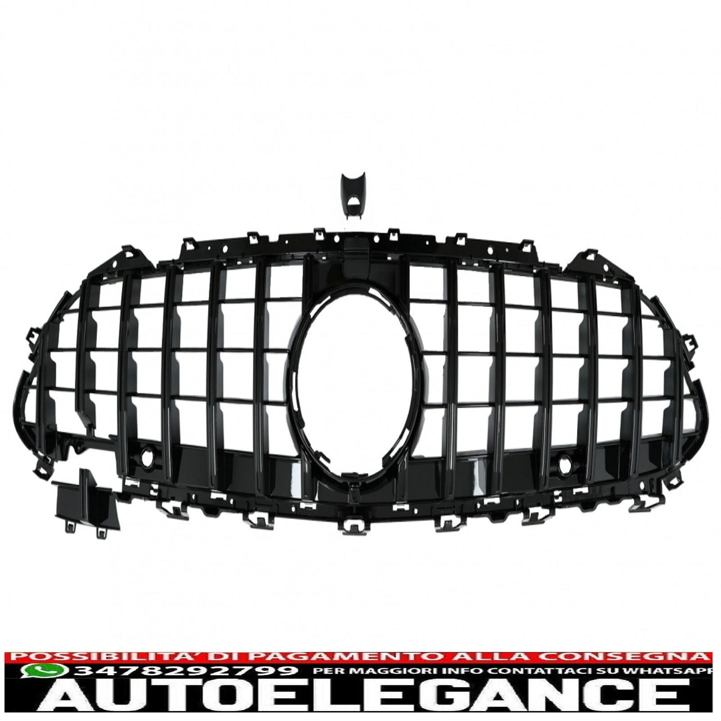 central grille suitable for mercedes cls class c257 (2018-up) panamericana gtr design all black