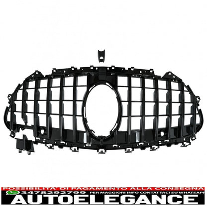 central grille suitable for mercedes cls class c257 (2018-up) panamericana gtr design all black