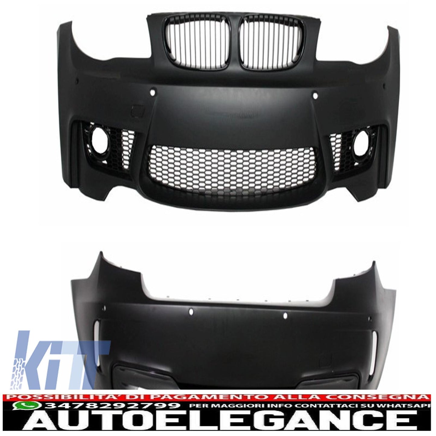 body kit suitable for bmw 1 series e87 e81 hatchback (04-11) 1m design pdc