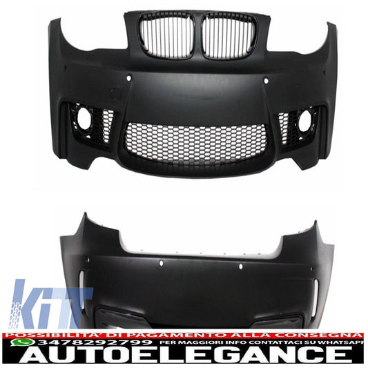 kit carrozzeria adatto per bmw serie 1 e87 e81 hatchback (04-11) 1m design pdc