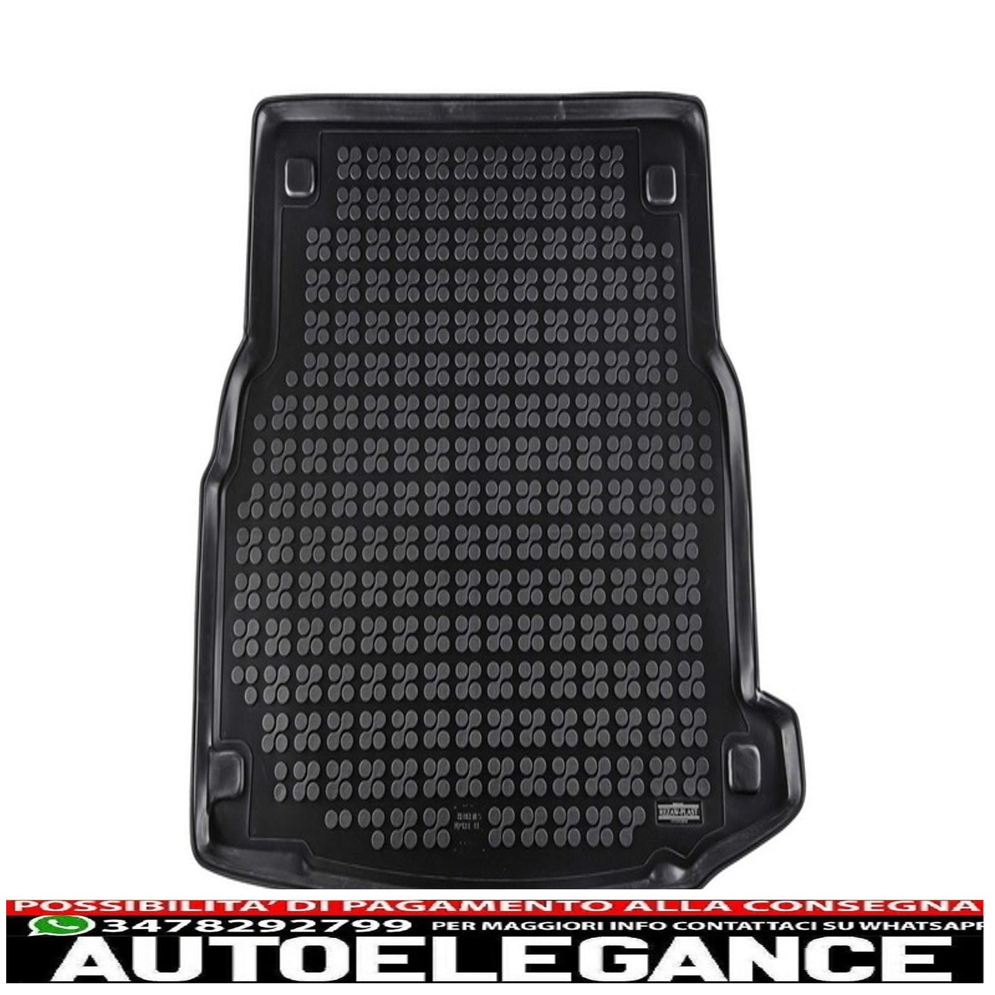 Black rubber trunk mat suitable for mercedes e class w213 limousine (2016-up)