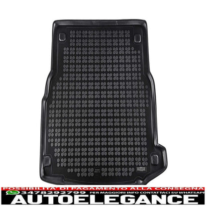 Black rubber trunk mat suitable for mercedes e class w213 limousine (2016-up)