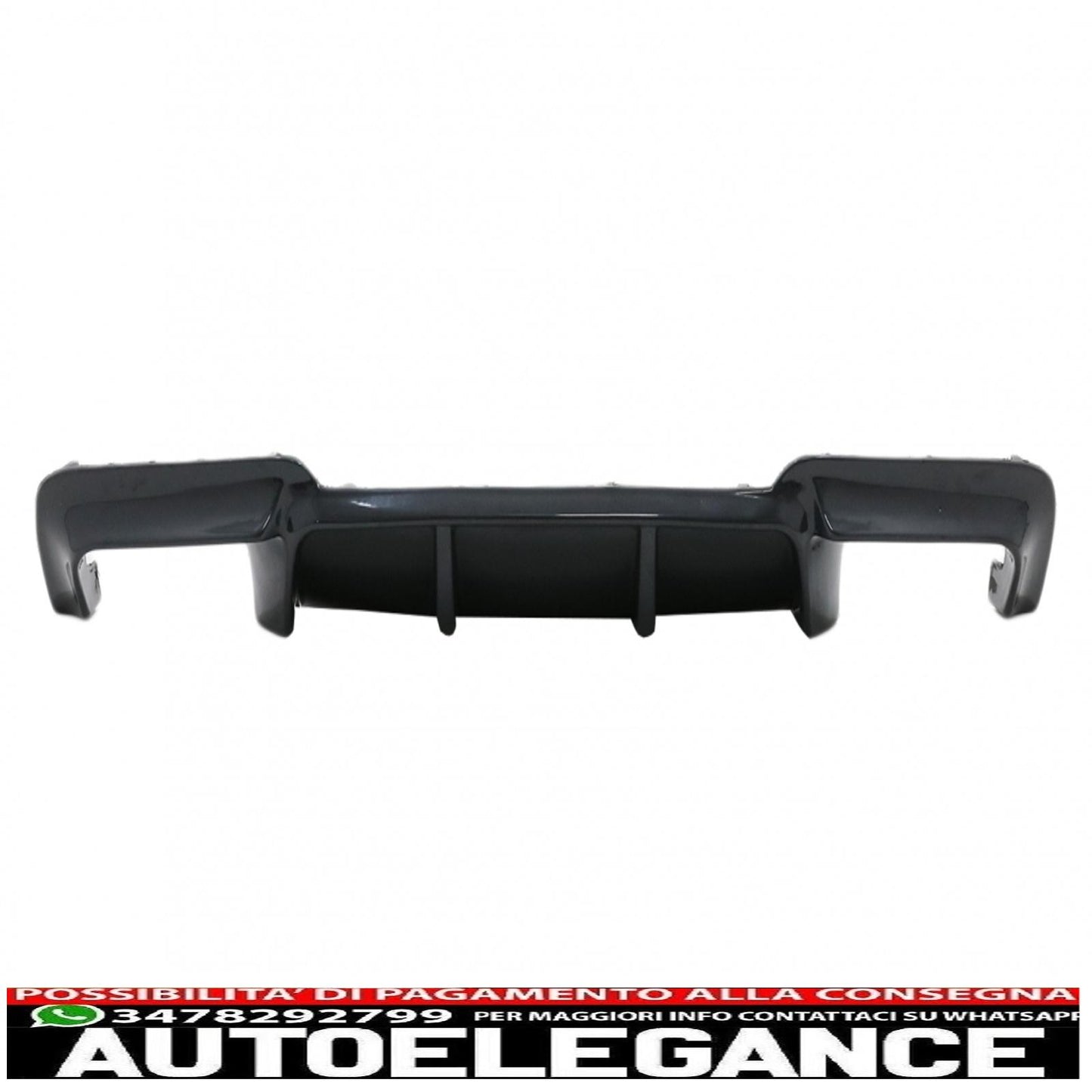 diffusore d'aria a doppia uscita adatto per bmw serie 5 f10 f11 (2011-2017) m design nero pianoforte