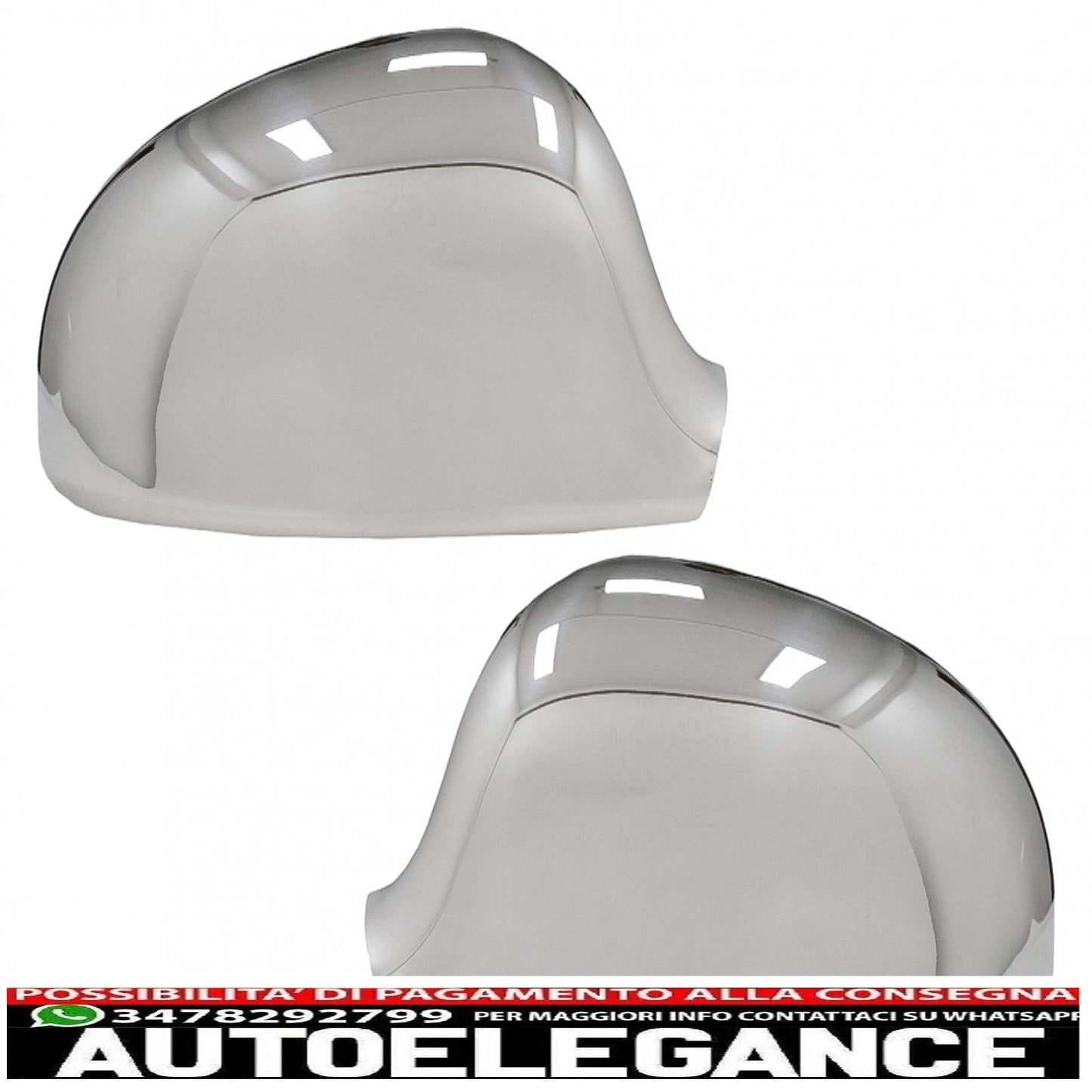coperture per specchietti adatte per vw golf 5 v (2003-2007) in acciaio inossidabile AUTOELEGANCERICAMBI