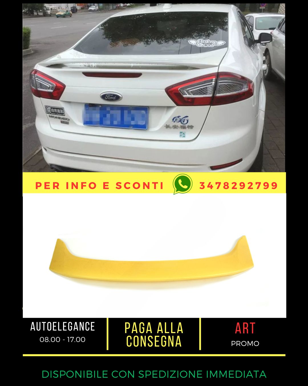 ✨SPOILER ADATTO PER FORD MONDEO MK5 2014+ sedan✨