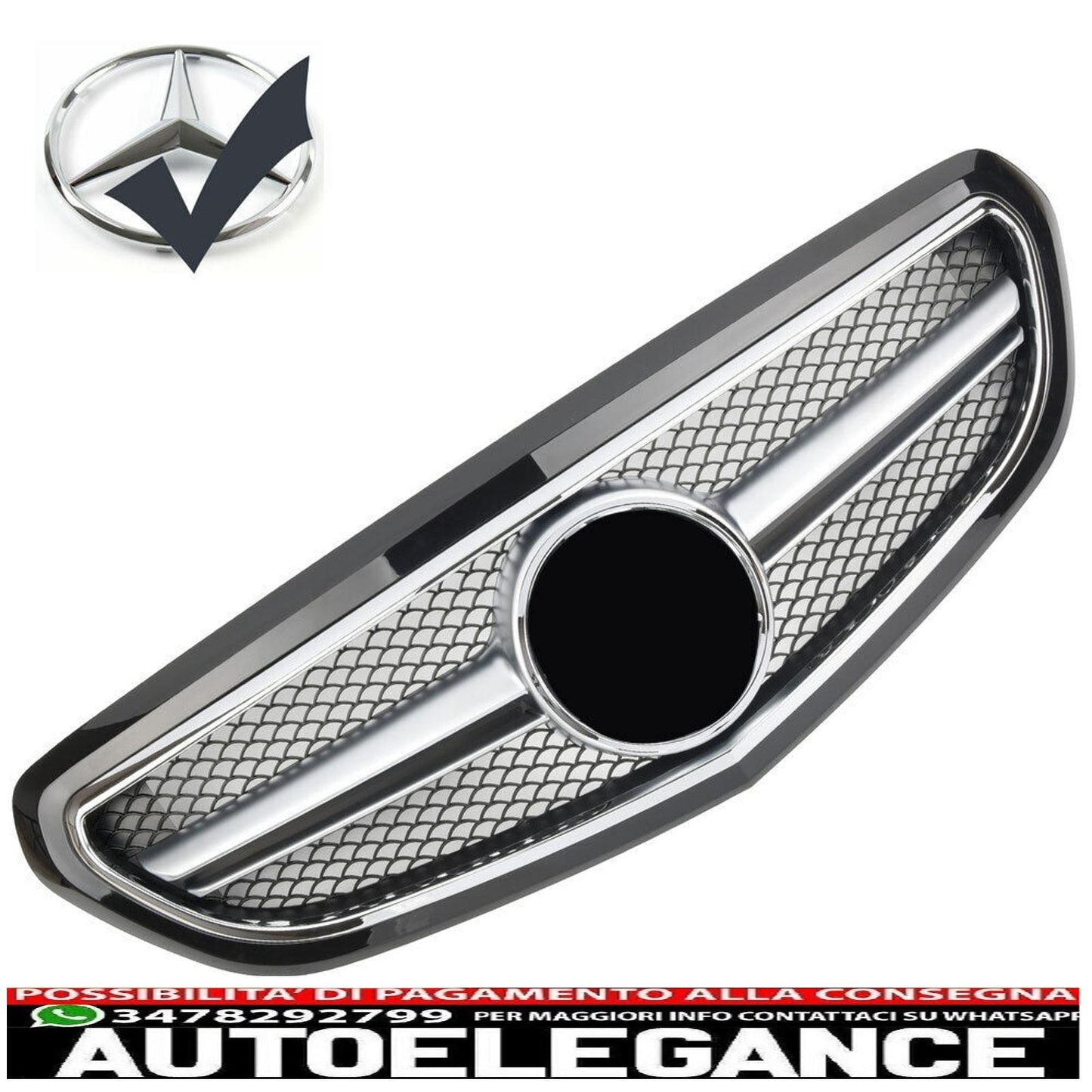 griglia sport griglia radiatore adatto per mercedes w212 s212 e dal 2013 nero-mostra il titolo originaletesto originalegrill sport kühlergrill passt für mercedes w212 s212 e ab 2013 schwarz