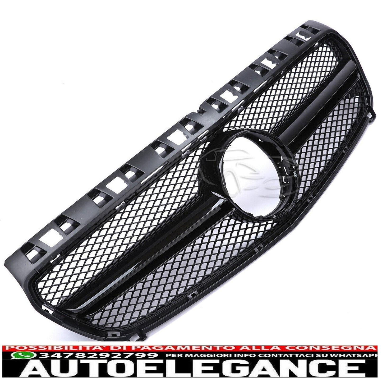 sports grill for mercedes w176 a class 12-15 black