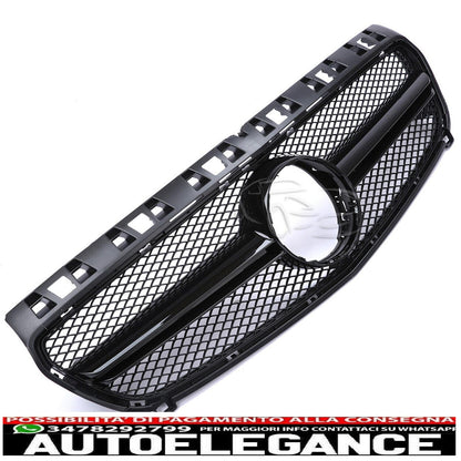 sports grill for mercedes w176 a class 12-15 black