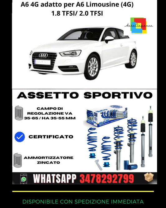 🔥Assetto sportivo ADATTO PER Audi A3 (8V) 1.2 TFSI, 1.4 TFSI, 1.6 TDI, 1.8 TF🔥