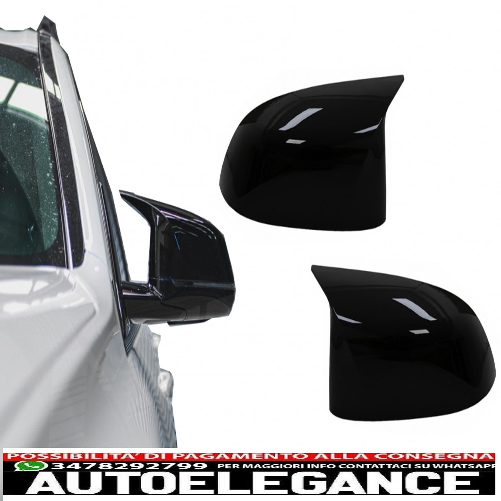Calotte specchietti adatte per bmw x3 g01 x3 g08 x4 g02 x5 g05 x6 g06 x7 g07 (2017-2020) m sport design nero pianoforte AUTOELEGANCERICAMBI