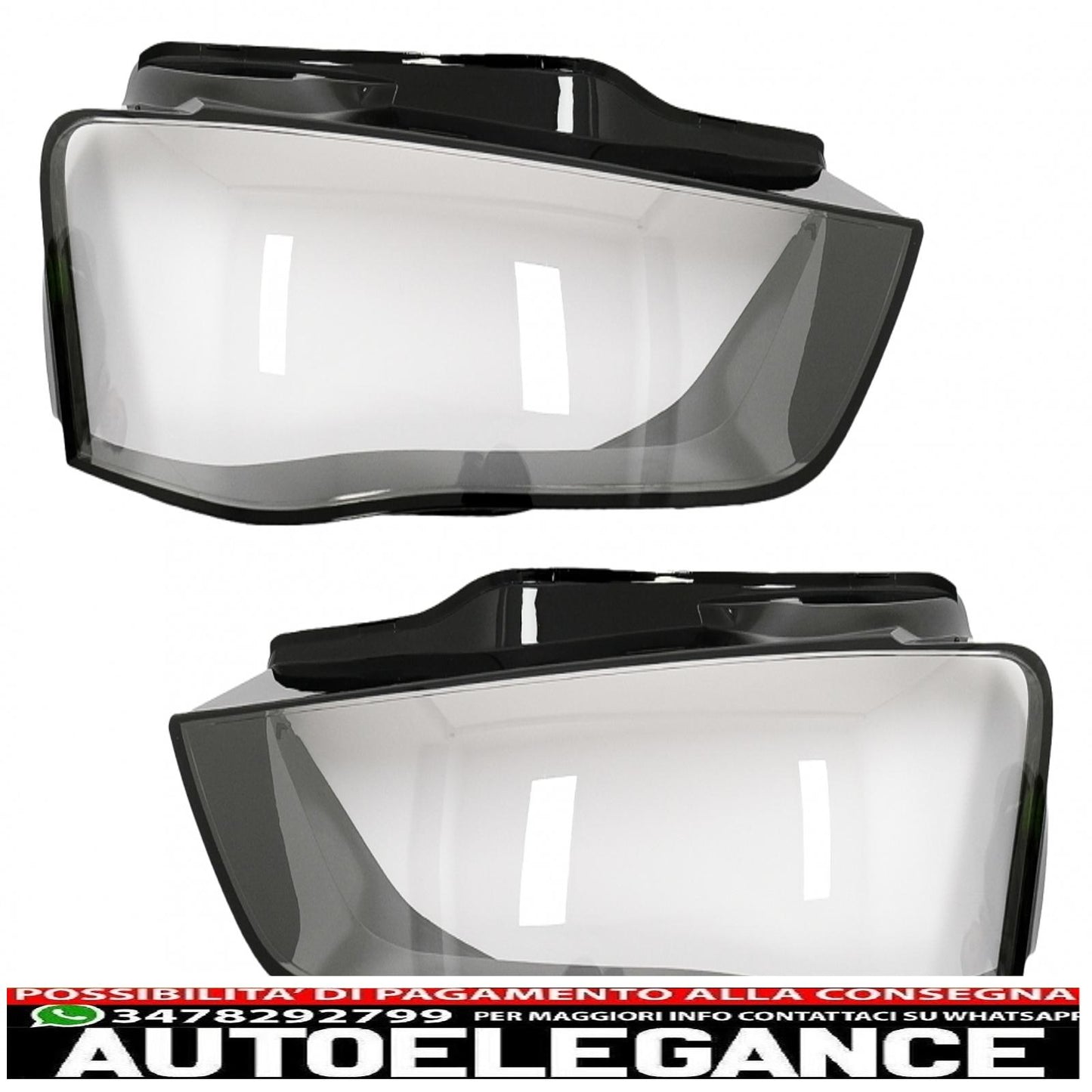 headlights lenses glasses suitable for audi a4 b8.5 8k2 sedan avant (2012-2015)