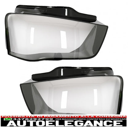 headlights lenses glasses suitable for audi a4 b8.5 8k2 sedan avant (2012-2015)