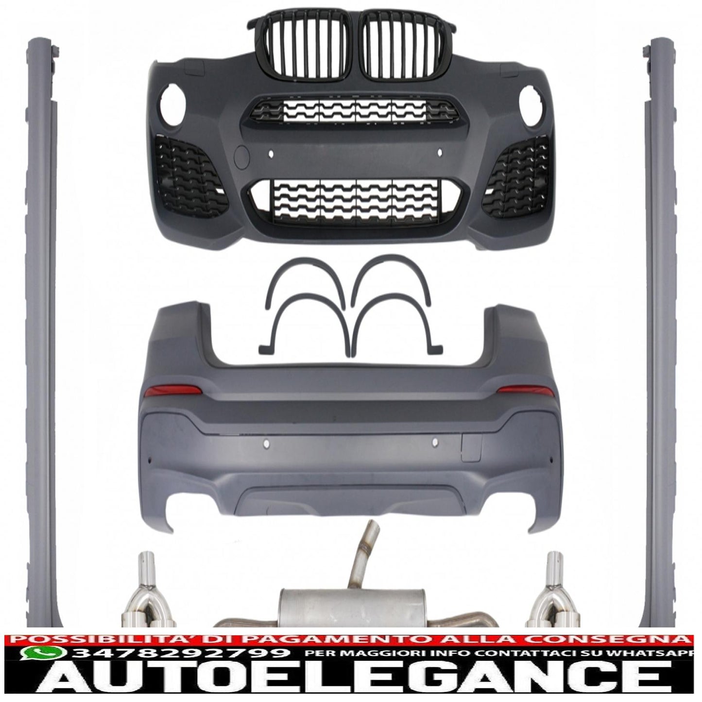 Conversion body kit suitable for bmw f26 x4 (2014-03.2018) design x4m 