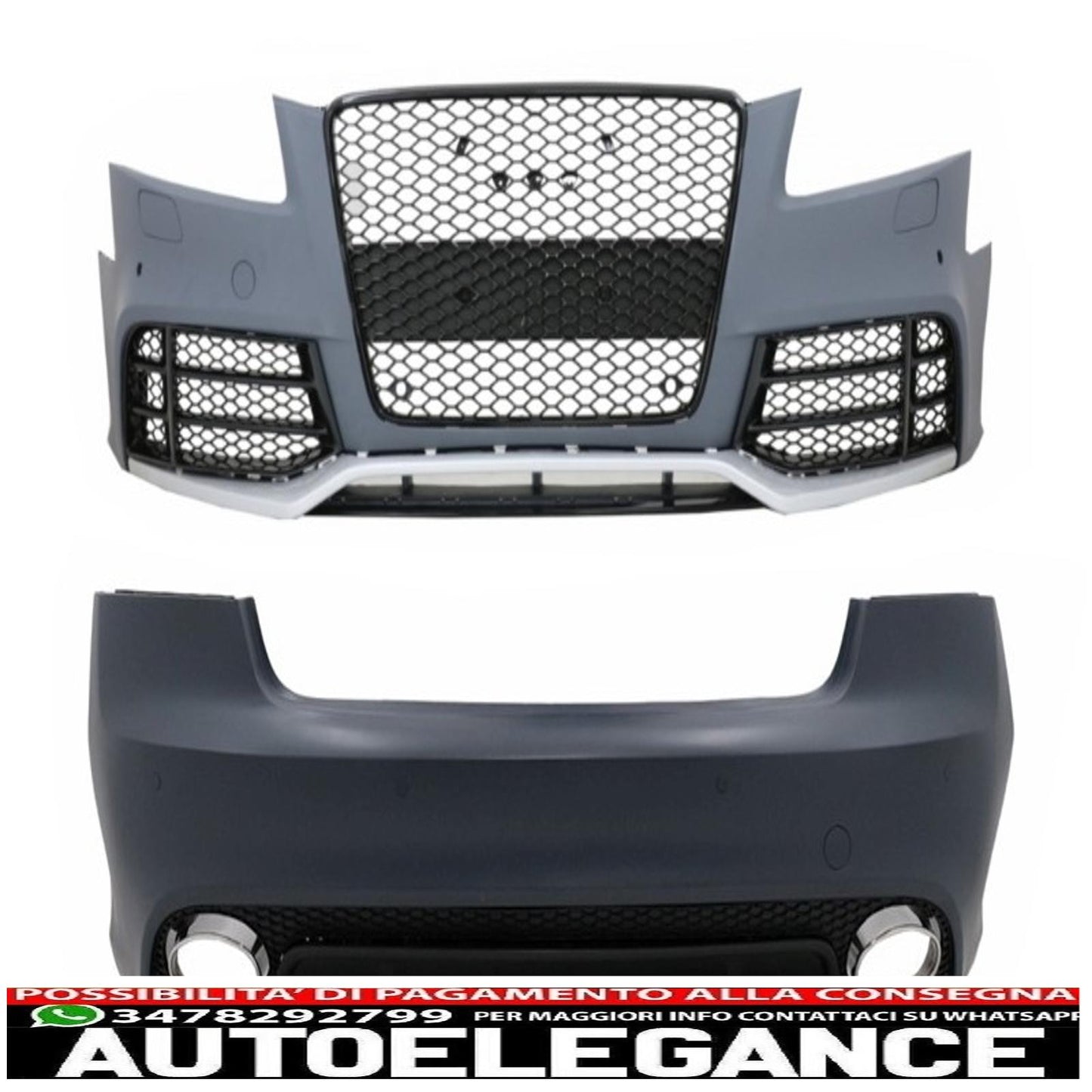body kit suitable for audi a5 8t pre restyling coupé cabrio (2007-2011) rs5 design 