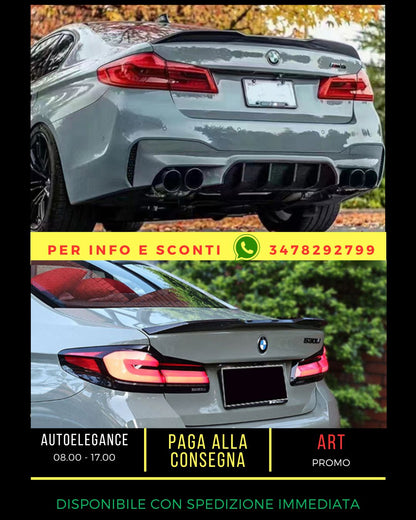 ✨SPOILER nero lucido ADATTO PER BMW 5 G30 G38 2017+ Sedan✨