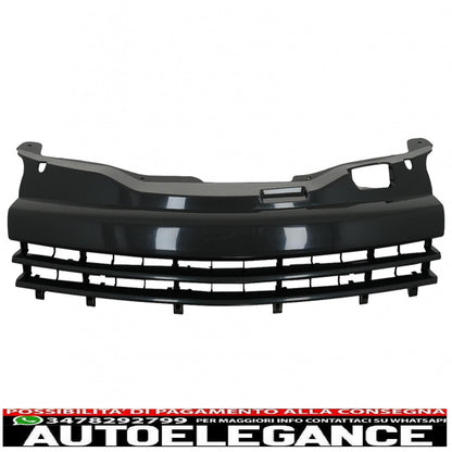 Sport front grille without badge suitable for opel astra h combi limousine 5 doors hatchback (2004-10.2006) piano black 