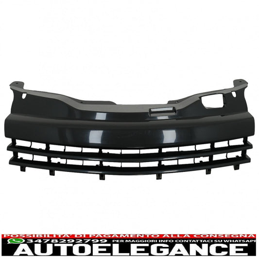 Sport front grille without badge suitable for opel astra h combi limousine 5 doors hatchback (2004-10.2006) piano black 