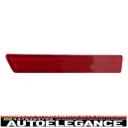 Catadiottro rosso lato destro adatto a bmw serie 3 f30 (2011-2019) serie 3 e92 e93 coupe cabrio (2006-2014) serie 4 f32 f33 f36 (2013-2019) solo per paraurti posteriore evo look AUTOELEGANCERICAMBI