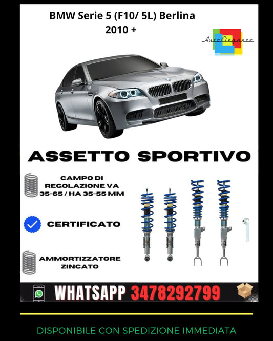 🔥Assetto sportivo adatto per BMW Serie 5 (F10/ 5L) Berlina 2010-🔥