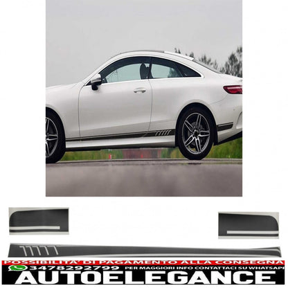 side decals matte black vinyl sticker suitable for mercedes benz c238 coupe w212 w213 e200 e300 e350 e46 e63 c207 a207 