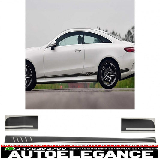 decalcomanie laterali adesivo in vinile nero opaco adatto per mercedes benz c238 coupe w212 w213 e200 e300 e350 e46 e63 c207 a207