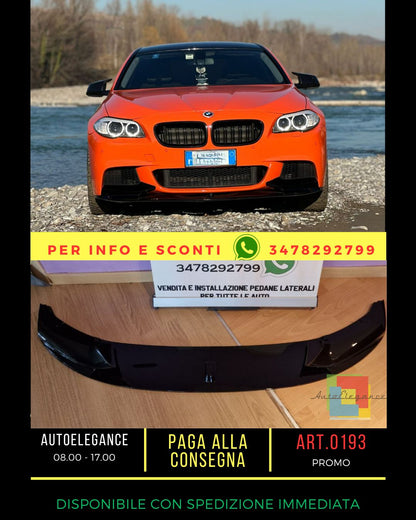 ⭐0667 SOTTO PARAURTI PER BMW SERIE 5 F10 F11 MSPORT NERO LUCIDO⭐