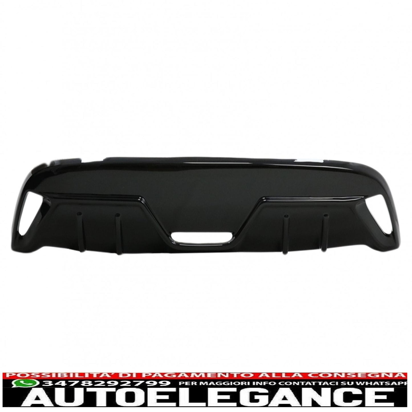 Rear Bumper Diffuser Suitable For Toyota Yaris Mk4 XP210 (2020-up) Piano Black