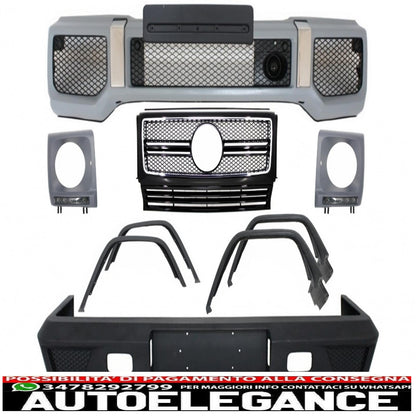 Complete conversion retrofit body kit suitable for mercedes g-class w463 (1989-2018) g63 g65 design 