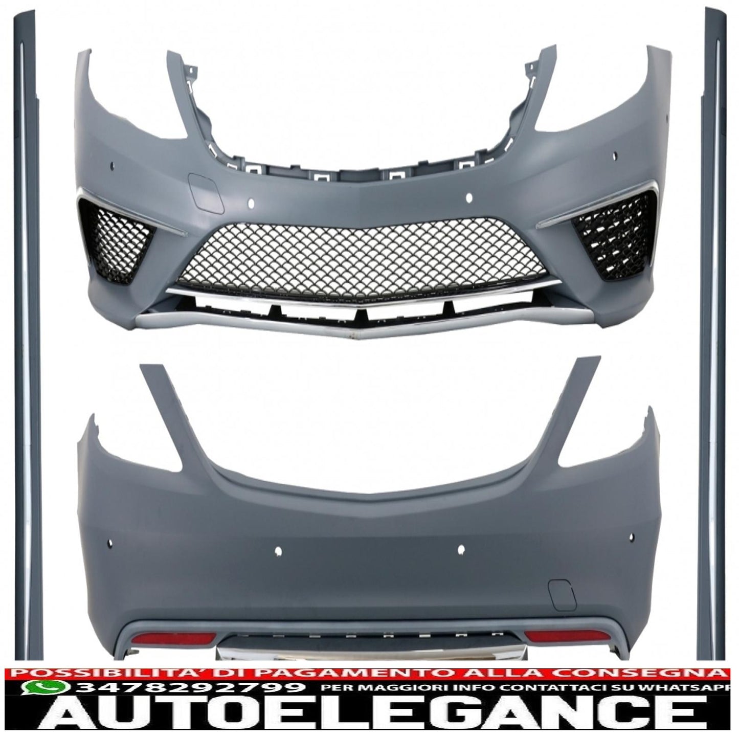 body kit suitable for mercedes s class w222 (2013-06.2017) s63 chrome design special edition 