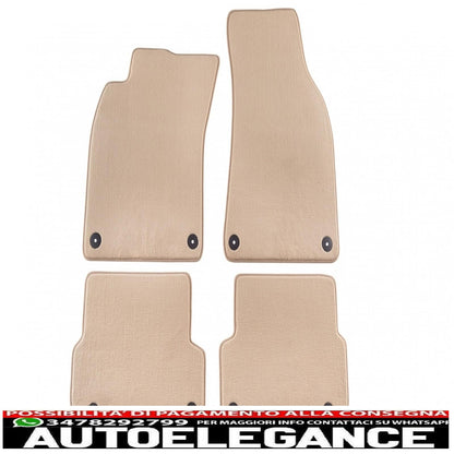 Beige floor mat suitable for audi a6 03/2006-03/2011, a6 avant 03/2006-08/2011